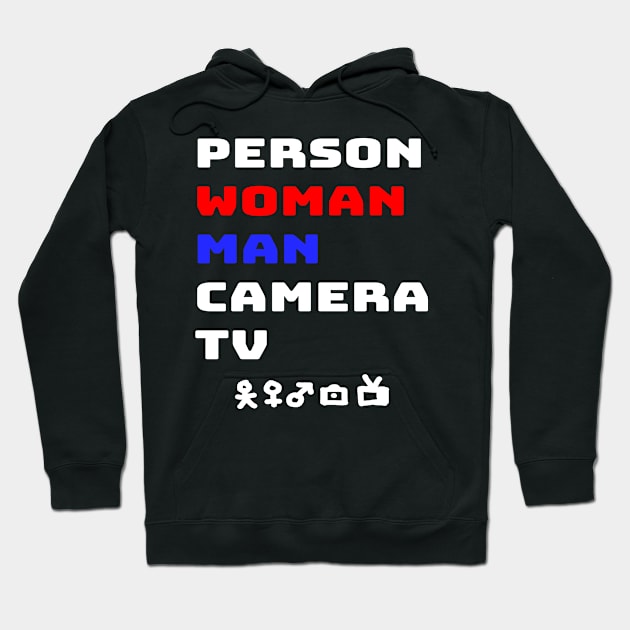 Person Woman Man camera tv Hoodie by Excela Studio